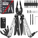 Geschenk für Männer, BIBURY Multitools, Outdoor Multi Tool faltbare Zange...