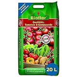 Bioflor Tomaten- & Gemüse-Erde Premium 20 L I Gemüse- & Tomaten-Erde für...