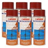 6x WILCKENS Rostschutz Grundierungspray 400ml Spray Grundierung Lackspray...