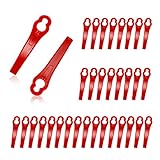 120 Stück Ersatzmesser Rasentrimmer Klingen, Schneidplättchen, Kunststoff...