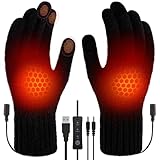 Lomffy USB Beheizte Handschuhe Fäustlinge für Herren Damen,...