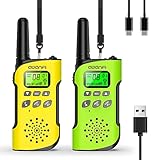AWANFI Walkie Talkie Kinder, Walkie Talkie Aufladbar Li-ion Akku,...