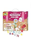 Lena 42664 - Jumbo Bastelkoffer mit 800 Teile in Pastell Farben, Material...
