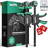 SMABIX® Einhandzwingen 2er Set zum Spannen, Dehnen, Fixieren mit einer...