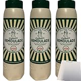 Popp Delikatess Remoulade 80% Rapsöl 3er Pack (3x650ml) + usy Block