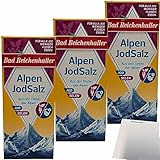 Bad Reichenhaller Alpen Jod Salz + Selen 3er Pack (3x500g Packung) + usy...