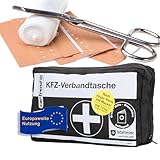 cartrend Verbandtasche Classic mit Malteser Erste-Hilfe-Sofortmaßnahmen,...