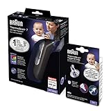 Braun ThermoScan 7 Ohrthermometer mit Age Precision - Black Edition und...