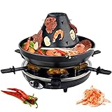 Syntrox Germany Tatarenhut Tischgrill Elektrogrill Grill Raclette für 6...