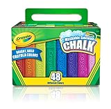 Crayola Farbenfrohe Straßenkreide Box mit 48 Stück Kreide für Strassen...