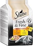 Sheba Fresh & Fine in Sauce - Hochwertiges Katzen Nassfutter - Huhn und...