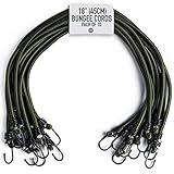 Pluvios - 18' (45CM) Robuste Spanngummis mit Haken - 10er-Pack -...