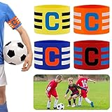 UNINGYI 4 Stück Kapitänsbinde Kinder, Kapitänsbinde Fussball,...