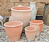Generisch Pflanzkübel,Streifenmuster,Blumentopf,Terracotta...
