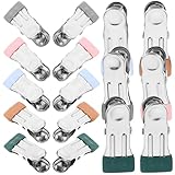 PAMINGONO 25 Stück Edelstahl Wäscheklammern mit Anti Rutsch Beschichtung...