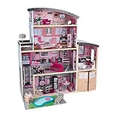 KidKraft Sparkle Mansion Puppenhaus aus Holz mit Möbeln und Zubehör,...