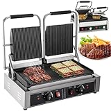 YhsPkh 3600 W Doppelkopf-Grillpresse – Duale Temperaturregelung (50 ℃...