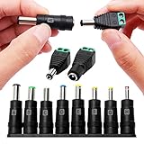 8 in 1 Universal DC Netzteil Adapter, 5.5x2.1 mm KUOQIY Buchse auf Stecker...