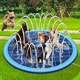 Hundepool Planschbecken mit Sprinkler, Hundepool fur Große Hunde 170cm,...