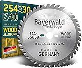 Bayerwald - HM Tischkreissägeblatt Ø 254 mm x 2,8 mm x 30 mm (Für Holz,...