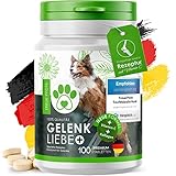 TreuePfote® - 100 Gelenktabletten Made in Germany für Hunde mit MSM,...