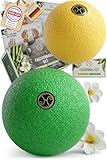 HELDSON® Premium Faszienball klein 2er Set [6cm & 8cm] - Faszien Ball hart...