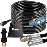McFilter I Universal Rohrreinigungsschlauch Set, 15m, 200 bar, inkl. Tasche...
