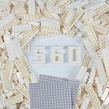 Cabeeskii 560 Classic Bausteine Set, Weiß Bulk Steine in 7 Maße,...