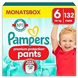 Pampers Baby Windeln Pants Größe 6 (15kg+) Premium Protection, Extra...