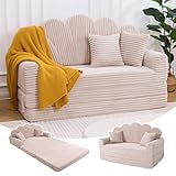 IRONCK Schlafsofa 2-Sitzer Sofa mit Schlaffunktion Boneless Sofa Bed aus...