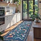 Collive Küchenläufer, rutschfest, waschbar, Dschungeltier-Teppich,...