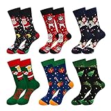 Lustige Bunte Socken Herren Weihnachtssocken: Herren Witzige Strümpfe...