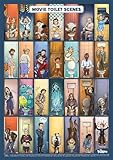 Movie Toilet Scenes - A2 Poster - Kult-Toilettenszenen im Kino Bild - WC...