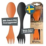 Light My Fire Spork Original Göffel 2-Pack - 3-in-1 Campingbesteck -...