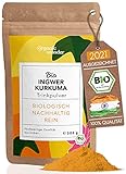 Bio Ingwer Shot mit Kurkuma - (300 g) - Immun Boost hochdosiert I 300...