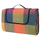 SONGMICS Picknickdecke, 195 x 150 cm, groß, Campingdecke, für Park,...
