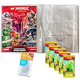 Bundle mit Lego Ninjago Serie 11 Trading Cards - 1 Leere Sammelmappe + 5...
