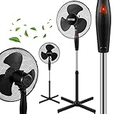 Echos® Standventilator Ø43cm kraftvoller Ventilator sehr leise...