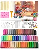 cyctravel Polymer Clay Set, 50 Farben Polymer Clay Enthält 20...