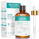 ENYORLI Ätherisches Rosenöl 100% Naturreine Ätherische Öle Rose100ml...