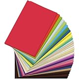 Taiyeestar 60 Blatt Tonpapier A4 Bunt in 30 Farben, 150 g/m²...