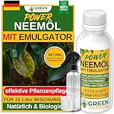 GREEN GUARDIA Neemöl mit Emulgator [250ml] - Natürliches Neemöl für...