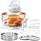 Iskra Halogenofen 12-17L effizienter Konvektionsofen, 250 °C Heißluftofen...