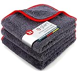 Glart 443TP Premium Flausch 3er Set Auto Mikrofasertücher mit 600 GSM,...