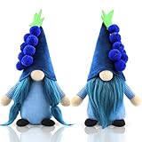 Gehydy 2er Set Sommer Wichtel Heidelbeeren Dekoration Frühlingdeko Wichtel...