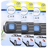 3 x Febreze Car Lufterfrischerclip Cotton Fresh je 2ml entfernt Gerüche