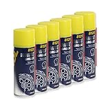 MANNOL Schmierfett Sprühfett (weiß) - White Grease - 6x450ml