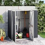 Anthrazit Gerätehaus – Großer Metalllager für Garten, Fahrräder und...
