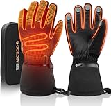 Gokozy Beheizbare Handschuhe für Herren Damen, Motorrad-Handschuhe &...