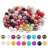 Cheerix 300 Stück Perlen für Armbänder, 6 mm Acrylperlen zum Auffädeln,...